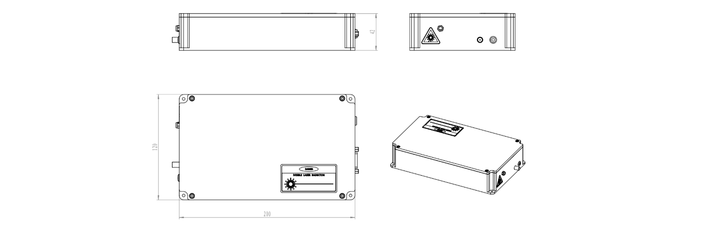 光纤激光器系列1064nm皮秒锁模种子源@1x